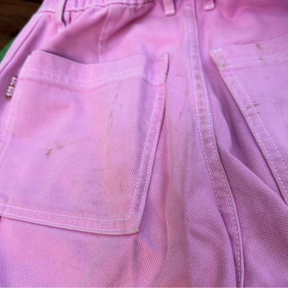 BIG BUD PRESS bubblegum pink carpenter denim pants jeans - Picture 9 of 14